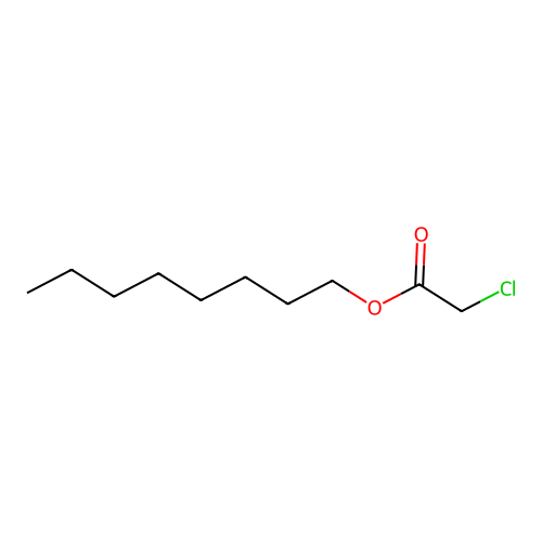 Octyl chloroacetate structure