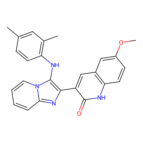 3-(3-((2,4-dimethylphenyl)amino)imidazo[1,2-a]pyridin-2-yl)-6-methoxyquinolin-2-ol structure