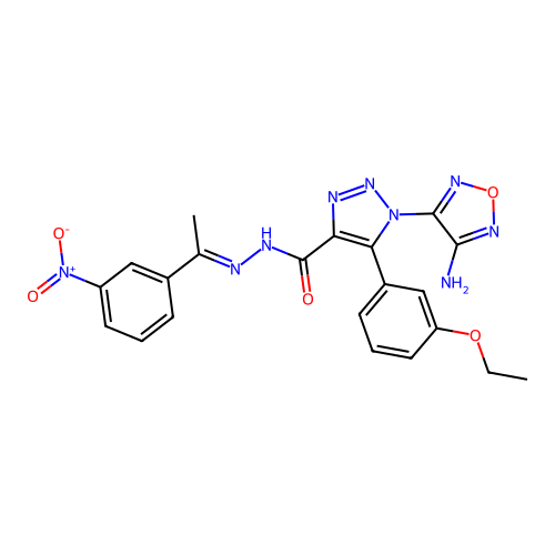 C21H19N9O5 structure
