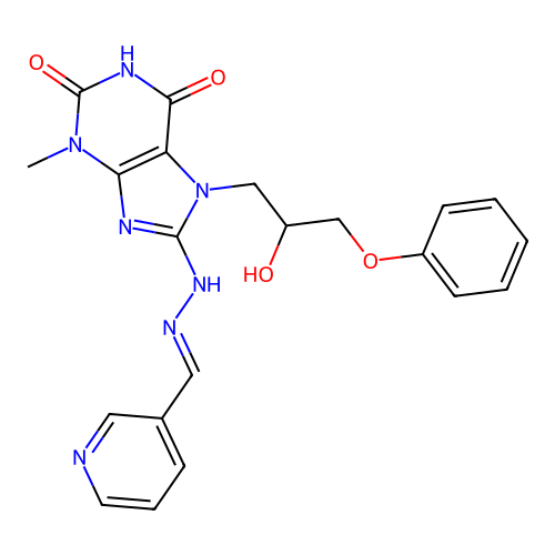 C21H21N7O4 structure