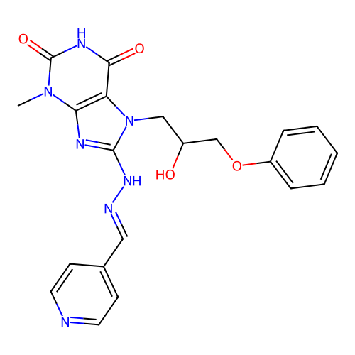 C21H21N7O4 structure