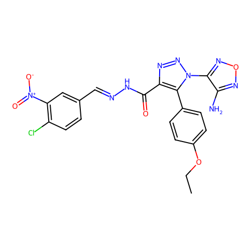 C20H16ClN9O5 structure