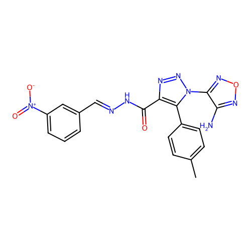 C19H15N9O4 structure