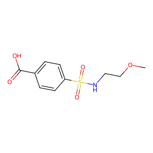 4-((2-Methoxyethyl)sulfamoyl)benzoic acid structure