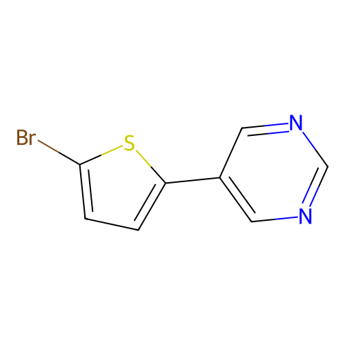 5-(5-Bromo-2-thienyl)pyrimidine structure