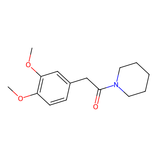 2-(3,4-Dimethoxyphenyl)-1-(piperidin-1-yl)ethanone structure