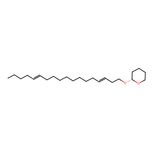2H-Pyran, tetrahydro-2-((3E,13Z)-3,13-octadecadienyloxy)- structure