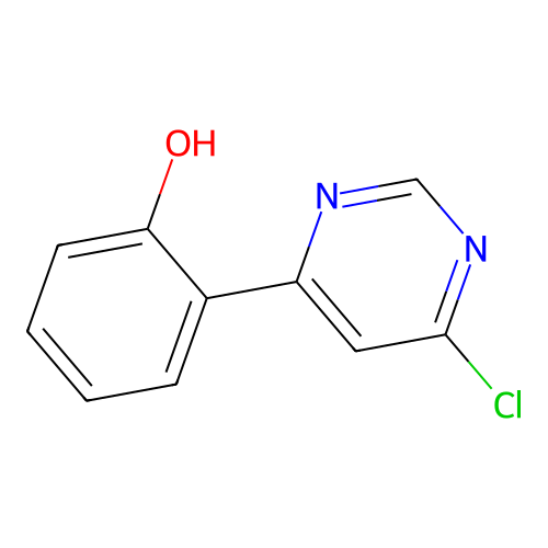 4-Chloro-6-(2-hydroxyphenyl)pyrimidine structure