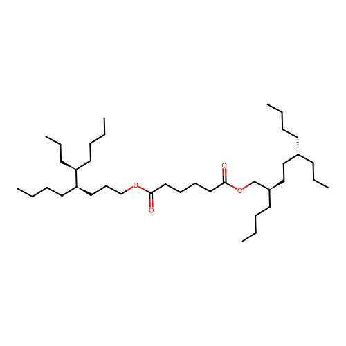Di-(branched C16-28 alkyl) hexanedioate structure