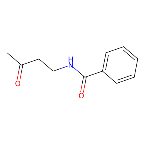 N-(3-oxobutyl)benzamide structure