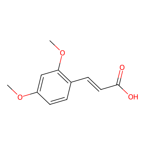 2,4-Dimethoxycinnamic acid structure