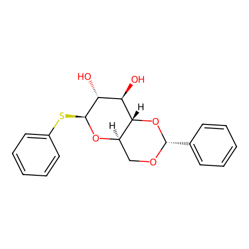 Phenyl 4,6-O-Benzylidene-1-thio-beta-D-glucopyranoside structure