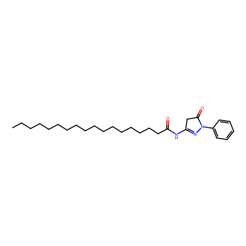 N-(5-Oxo-1-phenyl-4,5-dihydro-1H-pyrazol-3-yl)stearamide structure