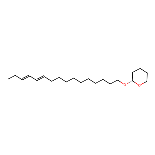 2H-Pyran, 2-((11Z,13Z)-11,13-hexadecadienyloxy)tetrahydro- structure