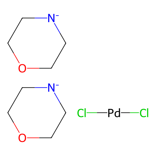 Dichloropalladium;bis(morpholin-4-ide) structure