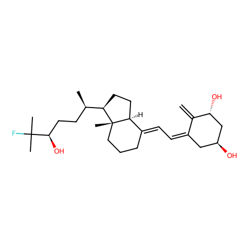 1,24-Dihydroxy-25-fluorovitamin D3 structure