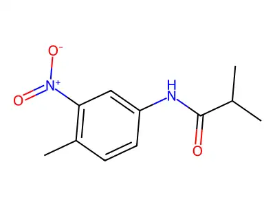 2-methyl-N-(4-methyl-3-nitrophenyl)propanamide structure