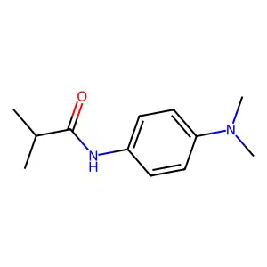 N-[4-(dimethylamino)phenyl]-2-methylpropanamide structure
