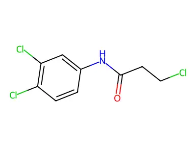 3-chloro-N-(3,4-dichlorophenyl)propanamide structure
