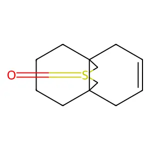 4alpha,8alpha-(Methanothiomethano)naphthalene, 1,2,3,4,5,8-hexahydro-, 10-oxide structure