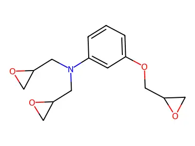 2-Oxiranemethanamine, N-[3-(2-oxiranylmethoxy)phenyl]-N-(2-oxiranylmethyl)- structure