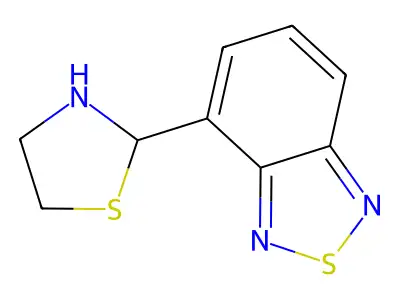 2,1,3-Benzothiadiazole, 4-(2-thiazolidinyl)- structure