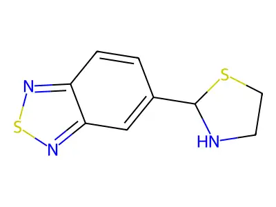 2,1,3-Benzothiadiazole, 5-(2-thiazolidinyl)- structure