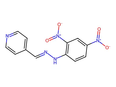 2,4-dinitro-N-(pyridin-4-ylmethylideneamino)aniline structure