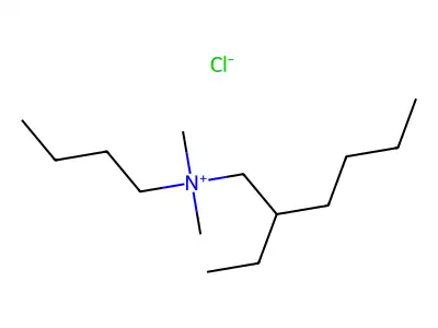 Butyl(2-ethylhexyl)dimethylammonium chloride structure