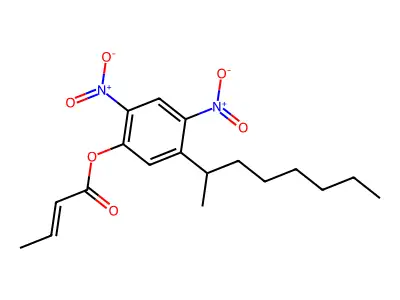 2,4-Dinitro-5-(octan-2-YL)phenyl but-2-enoate structure