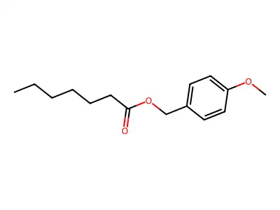 (4-Methoxyphenyl)methyl heptanoate structure