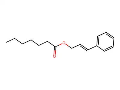 Cinnamyl heptanoate structure