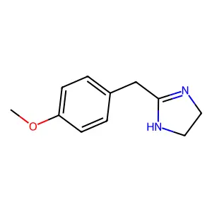 1H-Imidazole, 4,5-dihydro-2-((4-methoxyphenyl)methyl)- structure