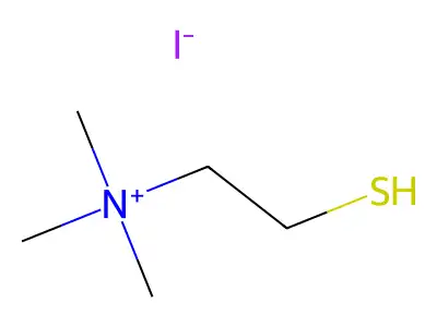 Ethanaminium, 2-mercapto-N,N,N-trimethyl-, iodide (1:1) structure