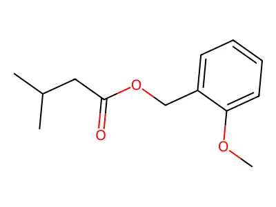 (Methoxyphenyl)methyl isovalerate structure