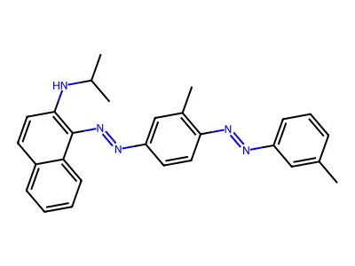 N-(Isopropyl)-1-((3-methyl-4-((3-methylphenyl)azo)phenyl)azo)naphthalen-2-amine structure