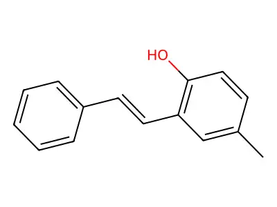 4-Methyl-2-(2-phenylethenyl)phenol structure