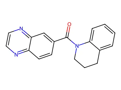 Quinoxalin-6-yl 1,2,3,4-tetrahydroquinolyl ketone structure