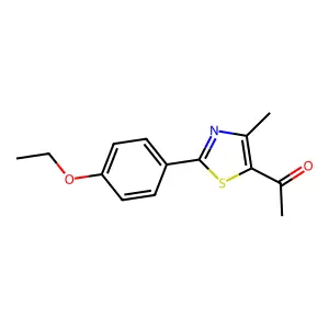 Ethanone, 1-[2-(4-ethoxyphenyl)-4-methyl-5-thiazolyl]- structure