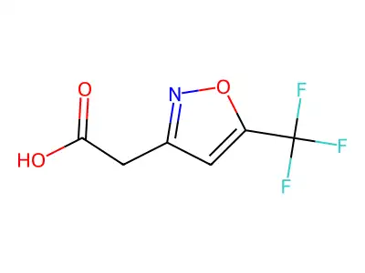 2-(5-(Trifluoromethyl)isoxazol-3-yl)acetic acid structure