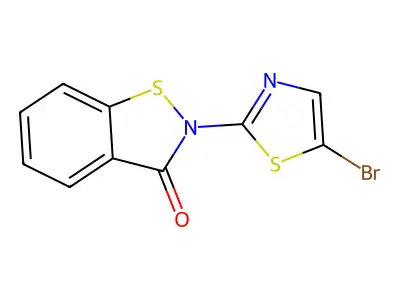 2-(5-Bromothiazol-2-yl)benzo[d]isothiazol-3(2h)-one structure