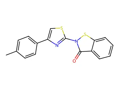 2-[4-(4-Methylphenyl)-1,3-thiazol-2-yl]-2,3-dihydro-1,2-benzothiazol-3-one structure
