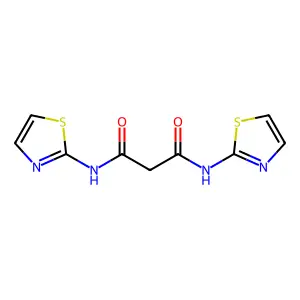 Propanediamide, N,N'-bis(2-thiazolyl)- structure