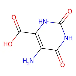 5-Amino-1,2,3,6-tetrahydro-2,6-dioxo-4-pyrimidinecarboxylic acid structure