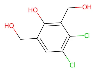 3,4-Dichloro-2,6-bis(hydroxymethyl)phenol structure