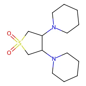 3,4-二哌啶基硫杂环戊烷-1,1-二氧化物 structure