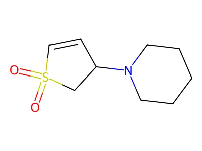 1-(1,1-Dioxido-2,3-dihydrothiophen-3-yl)piperidine structure