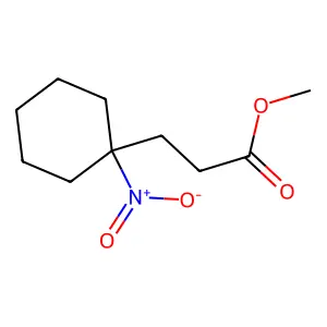 Methyl 1-nitrocyclohexanepropionate structure