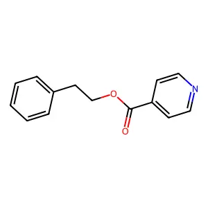 Isonicotinic acid, 2-phenylethyl ester structure