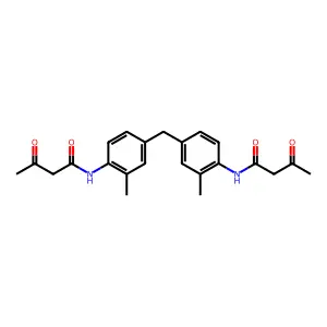n,n'-[methanediylbis(2-methylbenzene-4,1-diyl)]bis(3-oxobutanamide) structure